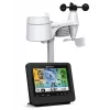 Bresser 7002580 Weather Center 5-in-1 WLAN-Digitalwetterstation mit Profi-Sensor, 5,7″ Display, Netzbetrieb, schwarz