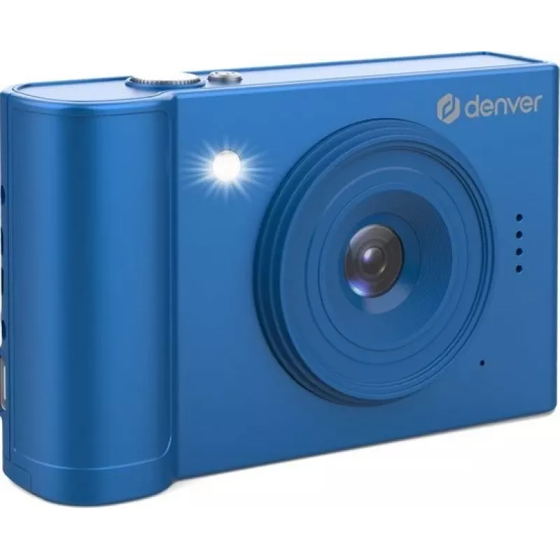 Denver DCA-4811BU Kompakt-Digitalkamera, 5 MP CMOS (48 MP interpoliert), Full-HD-1080p-Video, 2,8-Zoll-LCD, Blau