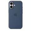 Apple MYY23ZM/A Silikon Case mit MagSafe für iPhone 16, Denimblau
