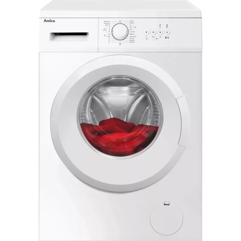 Amica WA0S610DO Waschmaschine, Frontlader, 6 kg, 1000 U/min, weiß