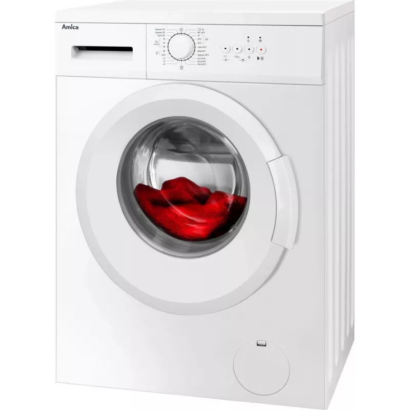 Amica WA0S610DO Waschmaschine, Frontlader, 6 kg, 1000 U/min, weiß