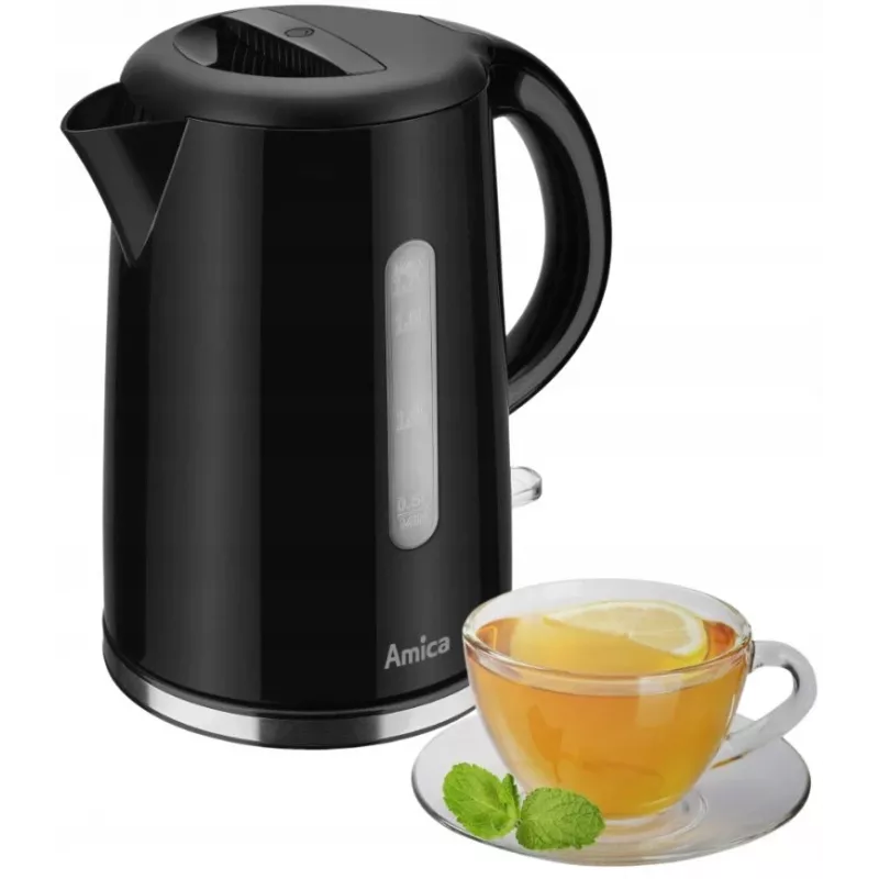Amica KF1002 Wasserkocher, 1,7 L, Schwarz