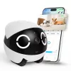 Enabot ROLA Mini Haustier-Begleitroboter, Laser, 5000 mAh, Weiß/Schwarz