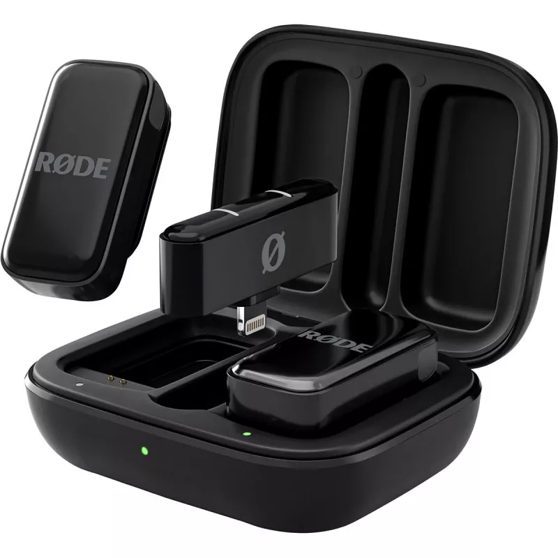 Drahtloses Mikrofonsystem Rode Wireless Micro Lightning — omnidirektional, 48 kHz, 24-Bit, 100 m Reichweite, 7 h Batterie