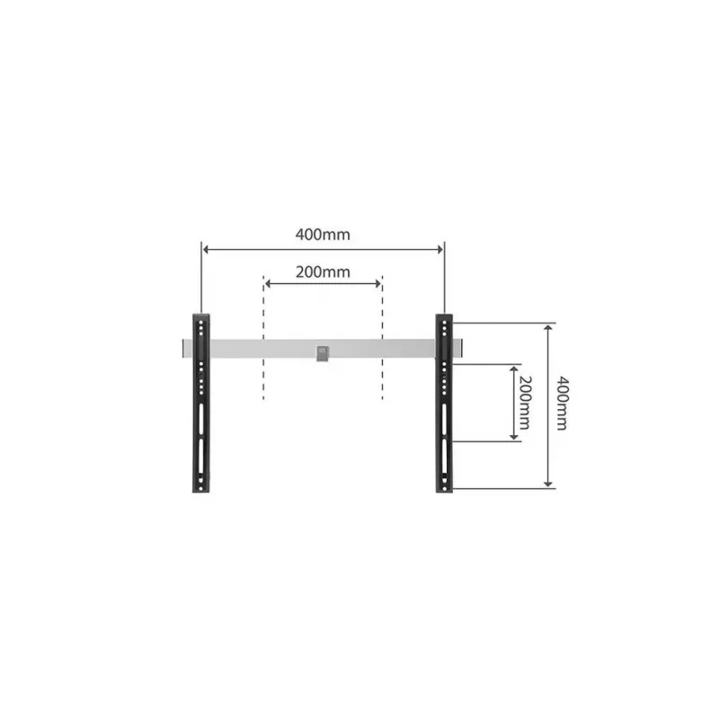 TV-Wandhalterung One For All WM 6411 Schwarz Silber