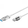 Goobay Ethernet-Kabel USB-A 3.0 auf RJ45 schlank 5 m - verbindet Router, Modem oder (74381)