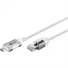 Goobay Ethernet-Kabel USB-C 3.1 auf RJ45 schlank 5 m – verbindet Router, Modem oder (74389)