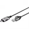 Goobay Ethernet-Kabel USB-C 3.1 auf RJ45 schlank 5 m – verbindet Router, Modem oder (74405)