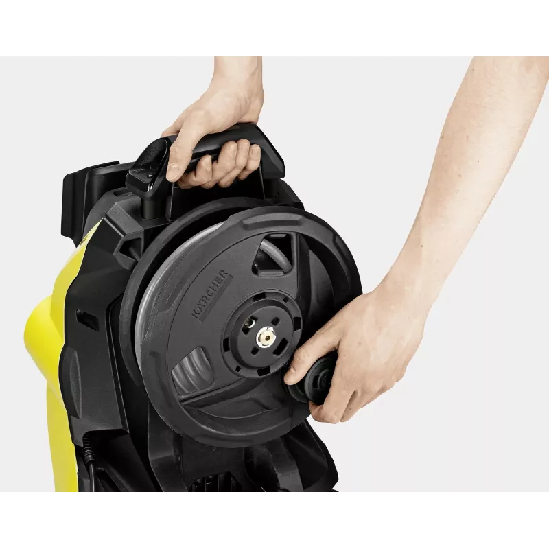 Kärcher K 7 Premium Smart Control Flex Hochdruckreiniger 180 bar, 600 l/h, 3000 W, 10 m Schlauch, Bluetooth, LCD, gelb/schwarz (1.317-360.0)