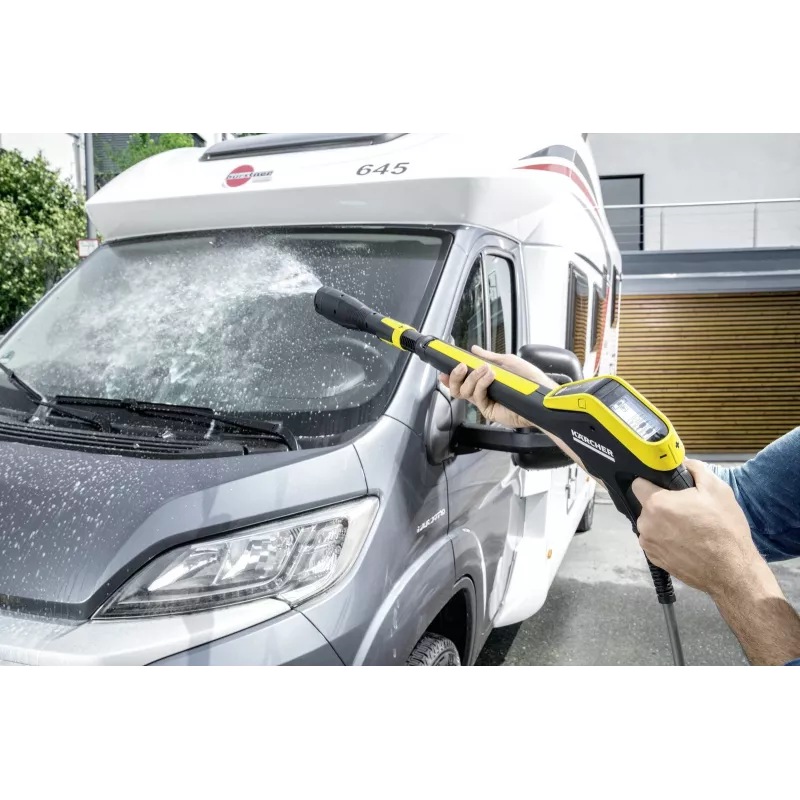 Kärcher K 7 Premium Smart Control Flex Hochdruckreiniger 180 bar, 600 l/h, 3000 W, 10 m Schlauch, Bluetooth, LCD, gelb/schwarz (1.317-360.0)