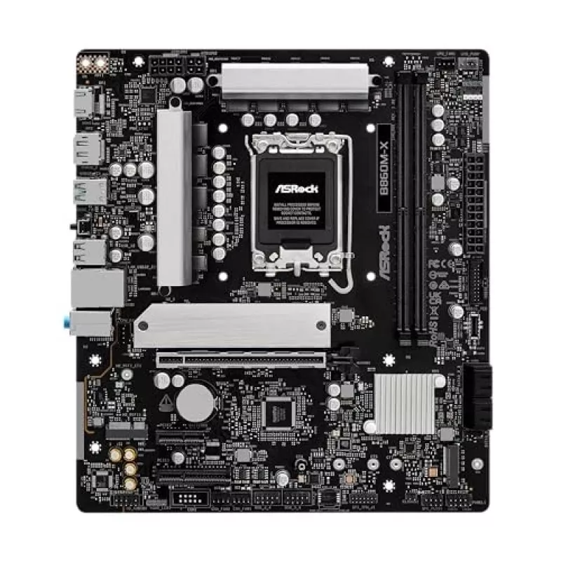 ASRock B860M-X Mainboard, Intel B860, LGA 1851, Micro-ATX, DDR5
