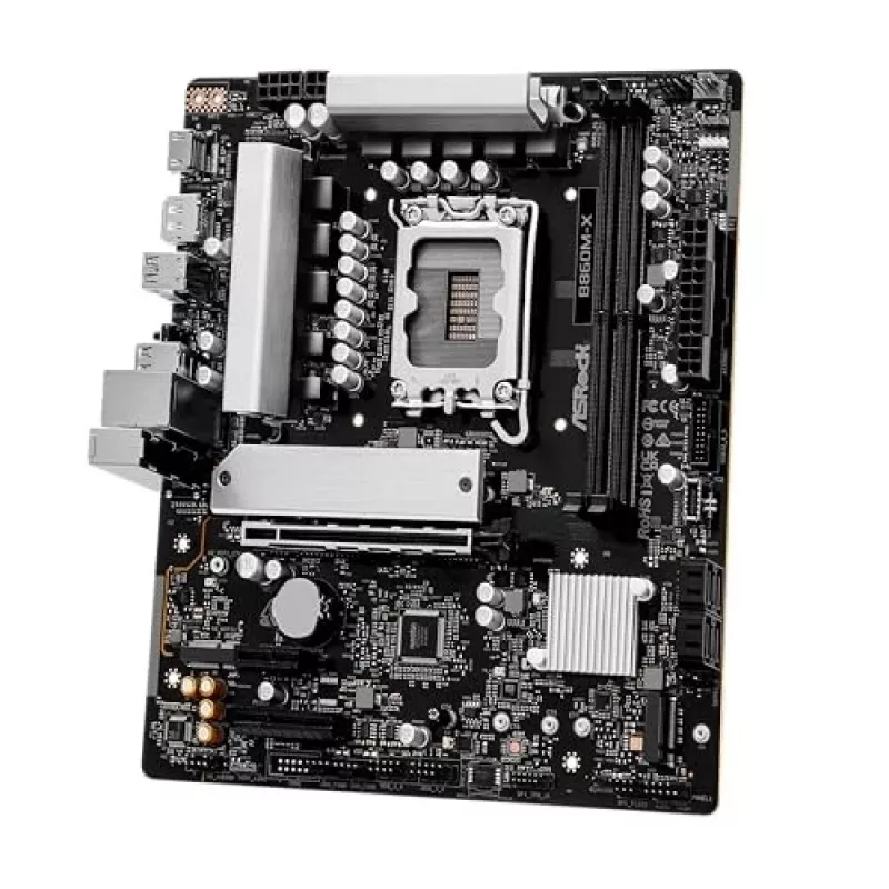 ASRock B860M-X Mainboard, Intel B860, LGA 1851, Micro-ATX, DDR5