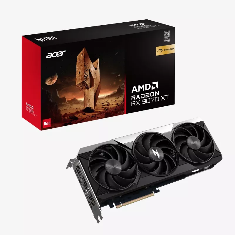Acer Nitro Radeon RX 9070 XT OC 16GB GDDR6 Grafikkarte
