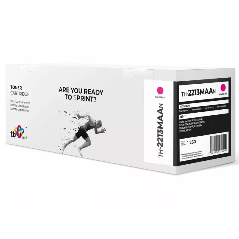 TB TH-2213MAAN Toner für HP Color LJ Pro M255 (W2213A), Magenta, 1250 Seiten