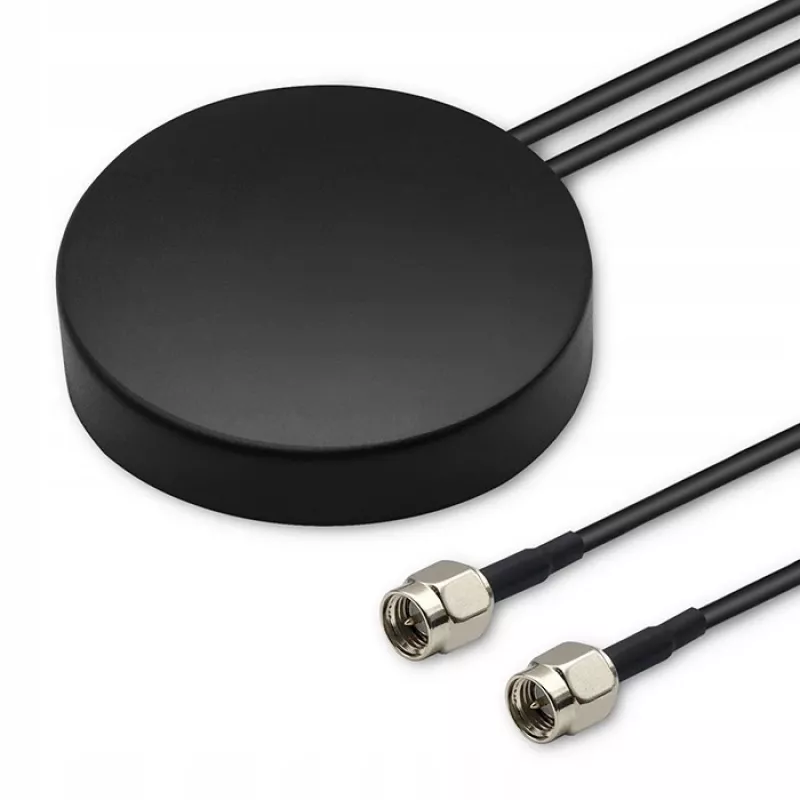 Antenne GPS+4G, Glonass, 28 dBi, 50 W, 2 x SMA-Stecker, Außenantenne