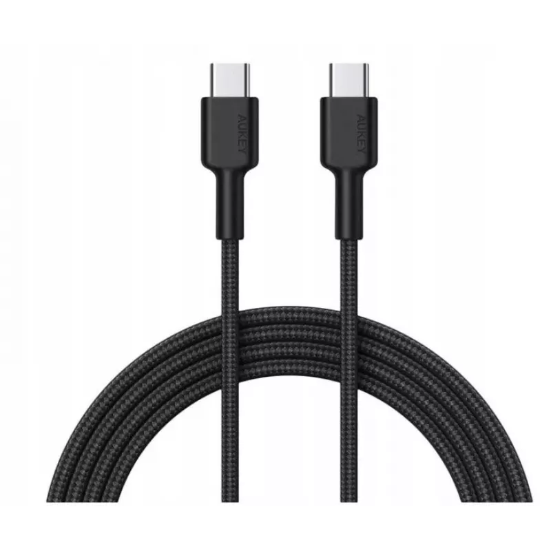 Aukey CB-CD45 USB-C-auf-USB-C-Kabel, Quick Charge, 0,9 m, schwarz