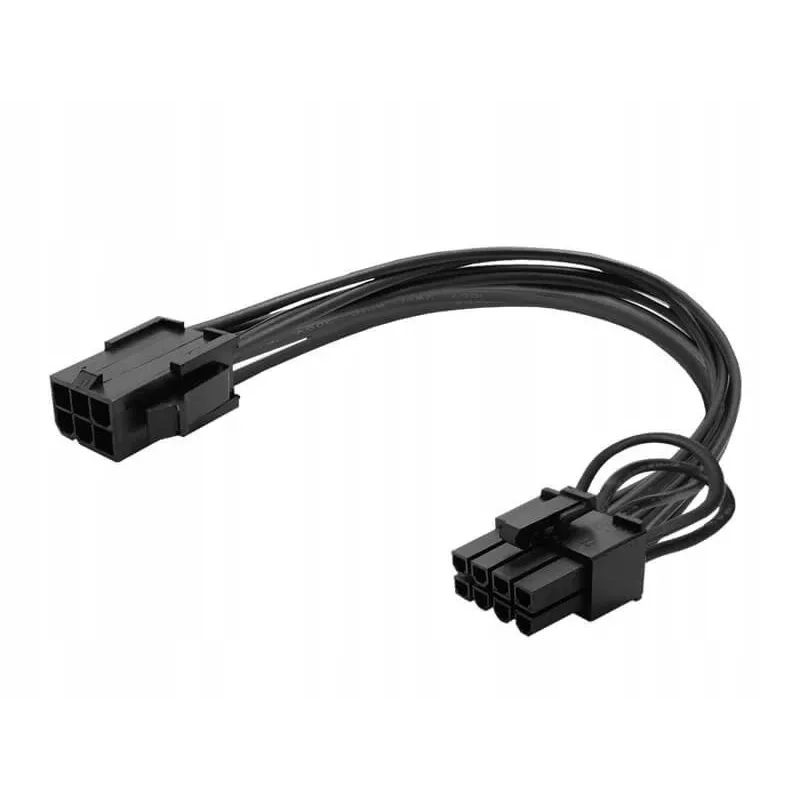 Savio AK-49 PCIe 6-Pin auf 8-Pin (6+2) Stromkabel, 0,15 m, Schwarz