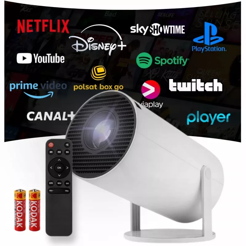 BLOW tragbarer AndroidTV-FullHD-Projektor