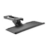 Maclean MC-757 Tastaturhalterung für unter den Tisch, Stahl, max. 2 kg, schwarz