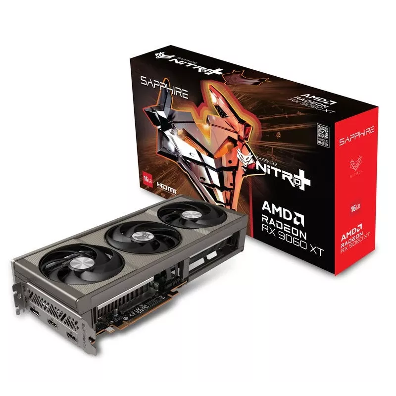 Grafikkarte Sapphire NITRO+ Radeon RX 9060 XT — 16 GB GDDR6, 128-Bit, PCIe x16 5.0