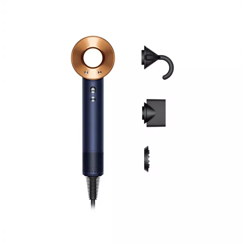 Dyson Supersonic Straight+Wavy HD07 Haartrockner, Preußischblau / Kupfer (113277-01)