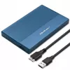 Externes 2,5 Zoll SSD/HDD-Gehäuse QOLTEC 52276 USB 3.0 SATA bis zu 2 TB