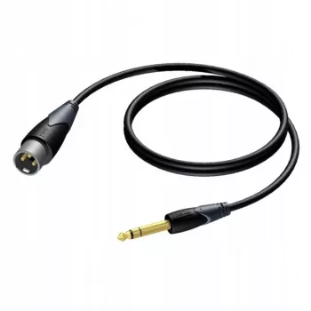 Procab XLR-Stecker auf 6,3 mm (1/4 Zoll) Klinkenstecker-Stereokabel 1,5 m