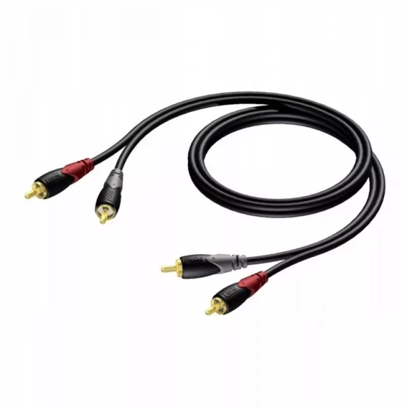 Audiokabel Procab 1KPCL084 — 2x Cinch-Stecker auf 2x Cinch-Stecker, 3 m