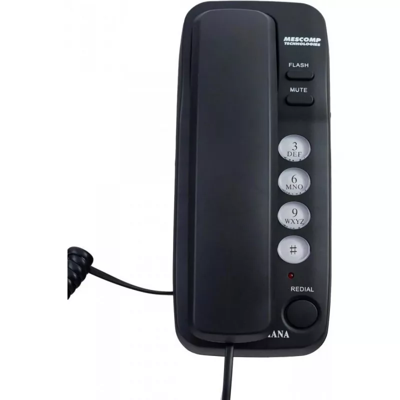 Mescomp Technologies Festnetztelefon Mesmed Mescomp MT 518 Diana Schwarz, Telefon, Schwarz