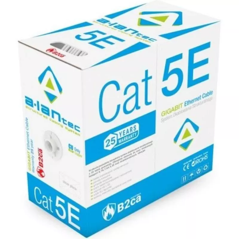 Kabel U/UTP Cat.5e B2ca LSOH 305m KIU5LSOH305B Alantec