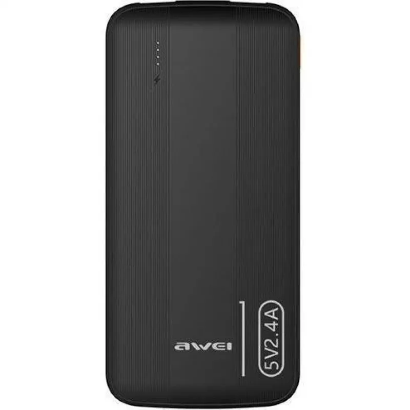 Awei PowerBank P20K 10000mAh Schwarz/Schwarz (10000mAh), Powerbank, Schwarz