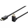 Goobay DisplayPort-Kabel 90° abgewinkelt, DisplayPort 2.0/2.1, 54 Gbit/s, 8K 144 Hz, 2 m