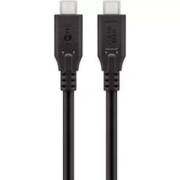 Goobay USB-Kabel-C, USB4, 240 W, 40 Gbit/s, Power Delivery, 1 m (1m, USB 4.0, 240W), USB-Kabel