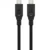 Goobay 74182 USB-C-Kabel USB4, 40 Gbit/s, 240 W Power Delivery, 0,5 m, Schwarz