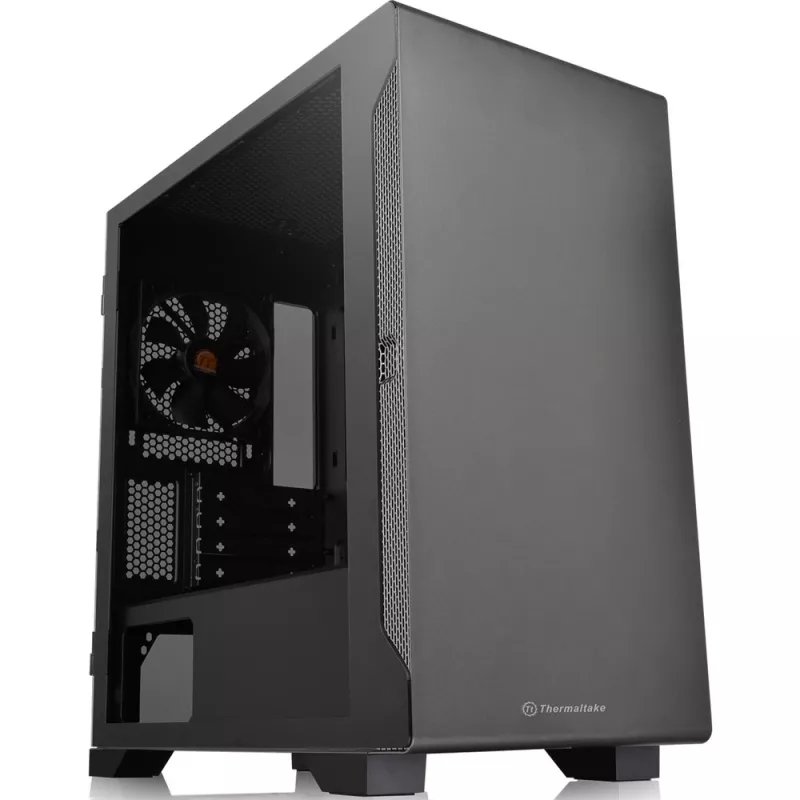 PC-Gehäuse Thermaltake S100 TG Micro Tower Schwarz
