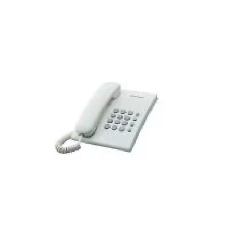 Panasonic KX-TS500PDW schnurgebundenes Telefon, wandmontierbar, Ton-/Impulswahl, Weiß