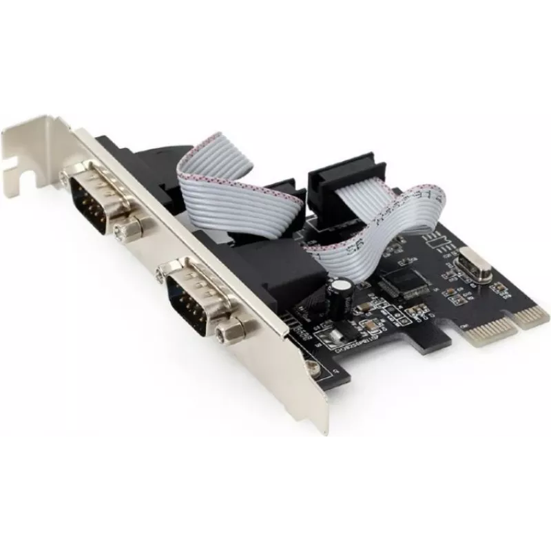Gembird SPC-22 PCIe-Seriell-Karte, 2x RS-232, Low Profile, WCH382, 2 Mbit/s