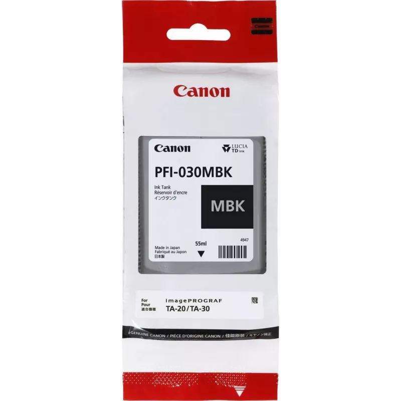 Canon PFI-030 MBK Tintenpatrone 1 Stück Original Matt Schwarz