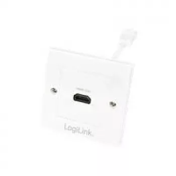 LogiLink AH0014 HDMI-Anschlussdose, Unterputz, 1 Port, Weiß