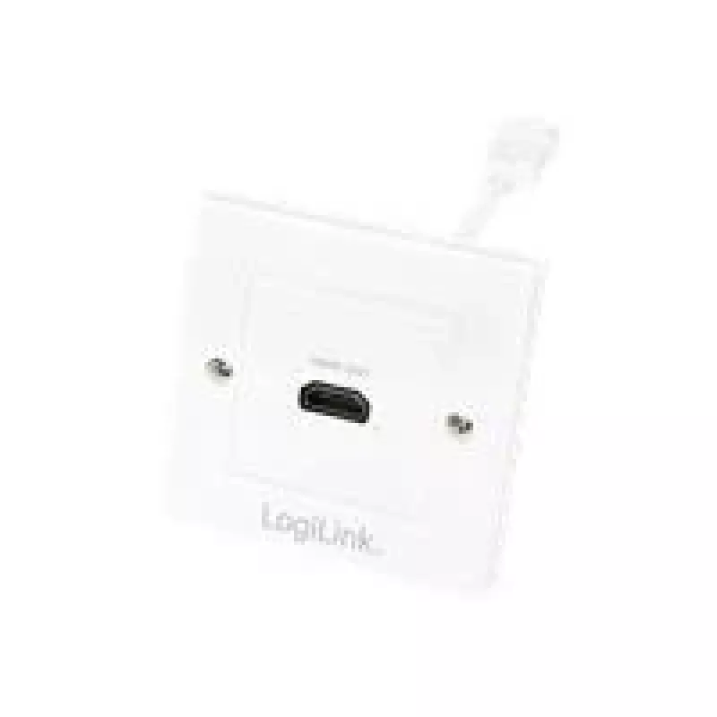 LogiLink AH0014 HDMI-Anschlussdose, Unterputz, 1 Port, Weiß