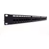 Digitus Professional DN-91624U 19-Zoll-Patchpanel, 24x RJ45, Cat 6, ungeschirmt, LSA, 1 HE, Schwarz