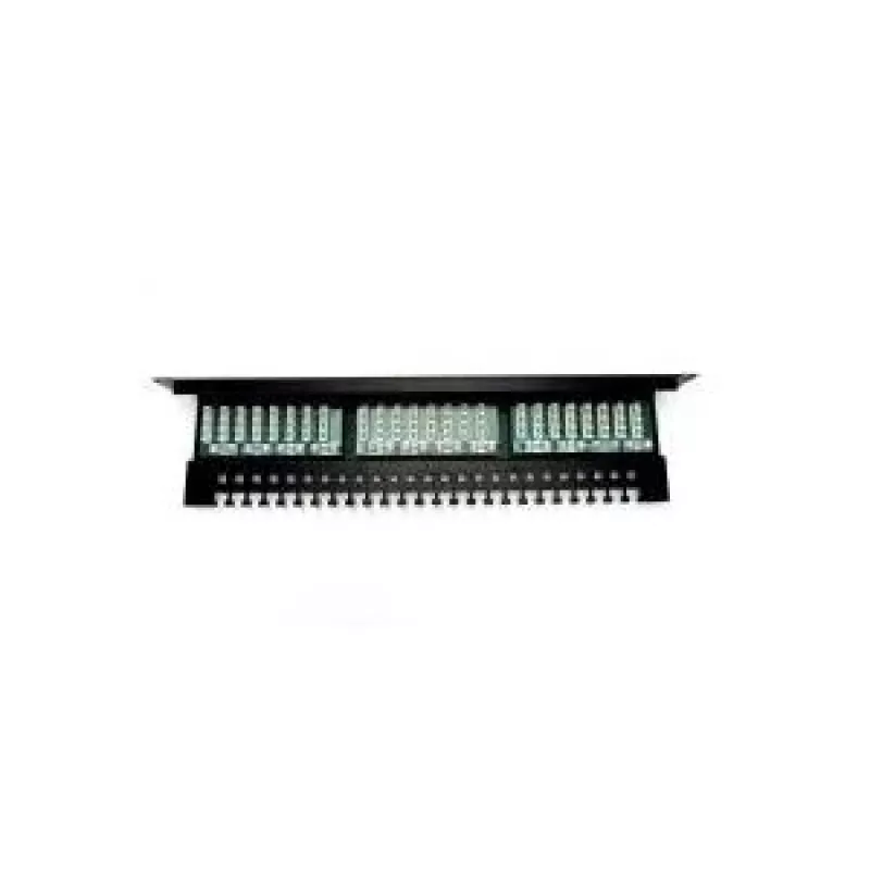 Digitus DN-91524U-EC 19" 24-Port Cat5e U/UTP Patchpanel, 1U, mit Kabelführung, Schwarz
