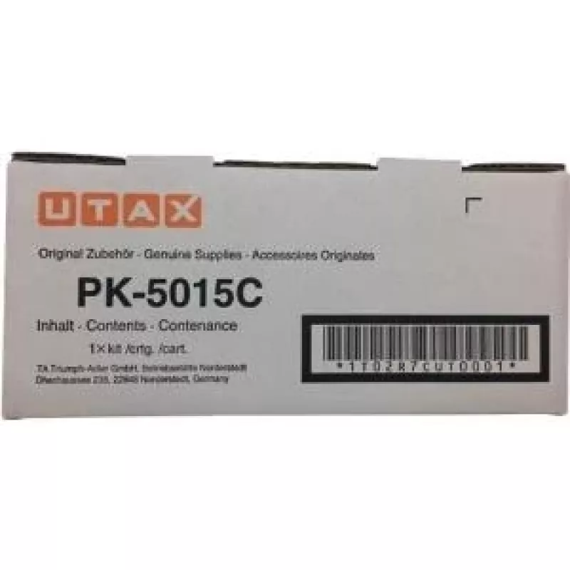 Utax 1T02R7CUT0 PK-5015C Tonerkartusche für P-C2650DW / P-C2655W, 3000 Seiten, Cyan