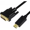 Videokabel-Adapter LogiLink CV0131 2 m DisplayPort DVI Schwarz
