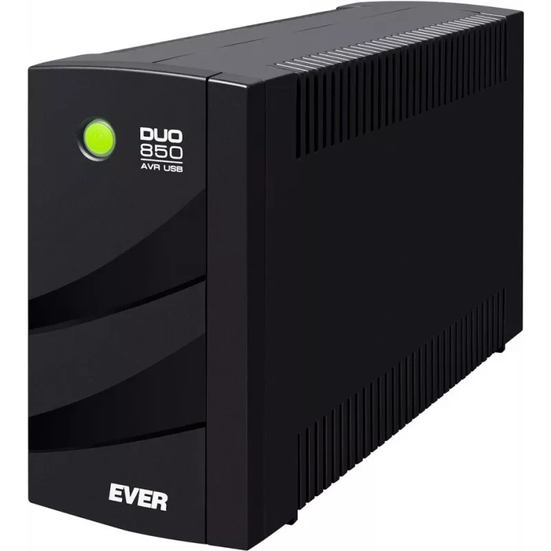 EVER DUO 850 AVR USB - USV - AC 230 V - 550 Watt - 850 VA - Einphasig - 2 x Bleisure 5 Ah - USB - Ausgangssteckdosen: 6