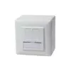 LogiLink NP0035A Aufputz-Netzwerkdose, 2× RJ45, CAT5e, geschirmt, weiß
