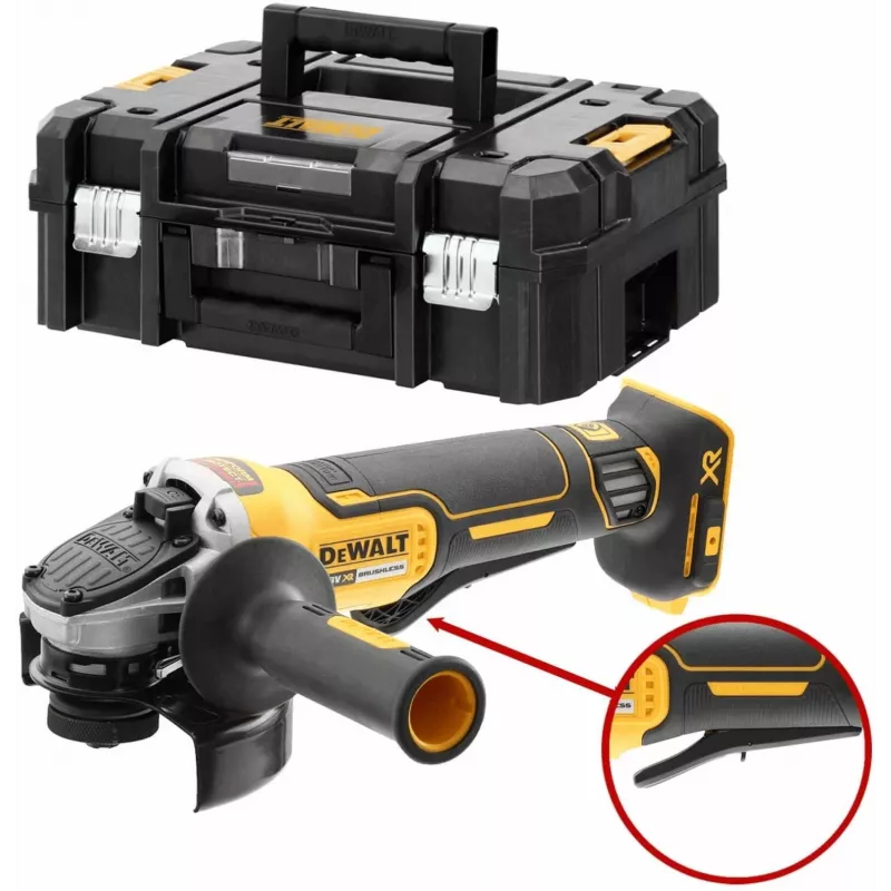 DeWALT DCG406N-XJ Akku-Winkelschleifer, 18V XR, bürstenlos, 125 mm, Paddle-Schalter, ohne Akku