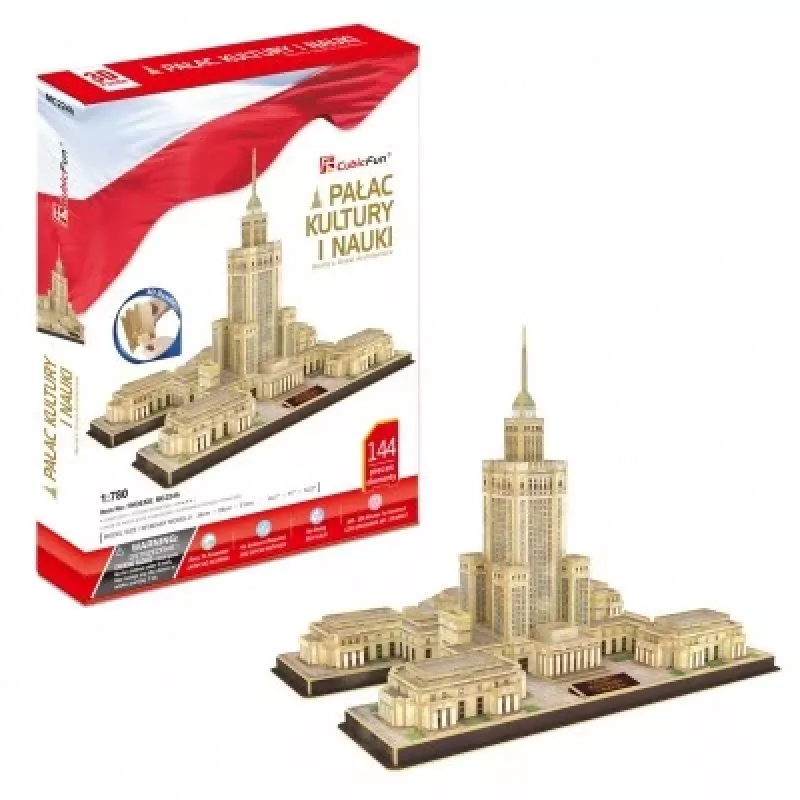 PUZZLE 3D Palast der Kultur und Wissenschaft, 144 ELEMENTE