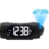Blaupunkt CRP9BK Radiowecker, FM PLL, Projektor, 2 Weckzeiten, USB-Ladefunktion, Innentemperatur, Schwarz
