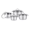 Lamart LTSSSET8 Kochgeschirr-Set, 8-tlg., Edelstahl